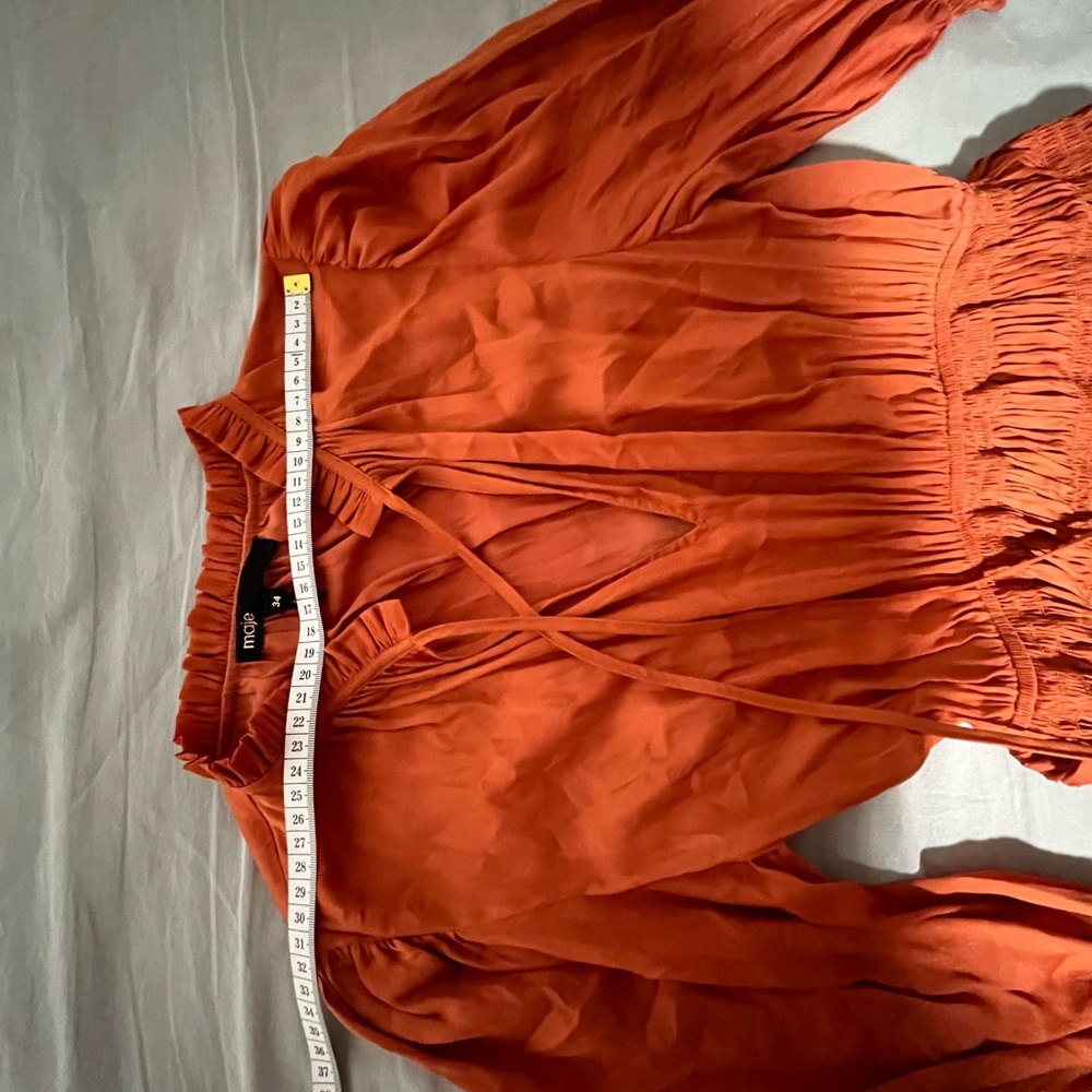 Maje Ruffle  Dress - Picture 3 of 7